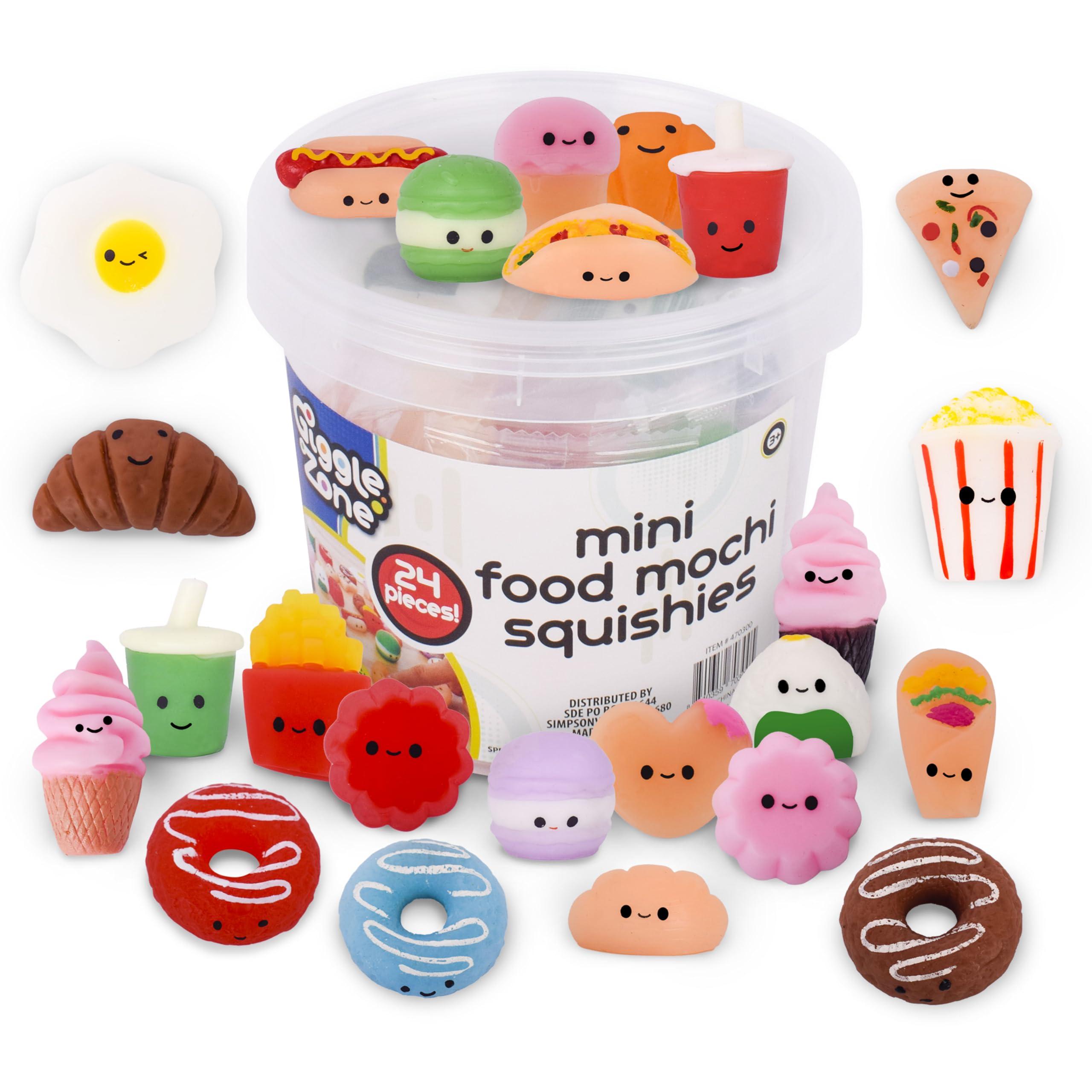 Amazon.com: Mini Food Mochi Squishies - 24 Piece Fidget Toys with
